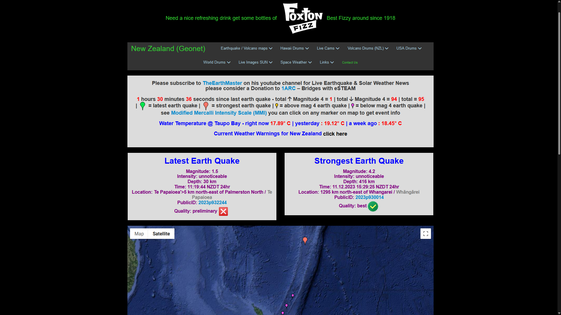 NZQUAKES Live Earthquake Map Seismic Alerts For New Zealand Nzquakes live earthquake map seismic alerts for new zealand